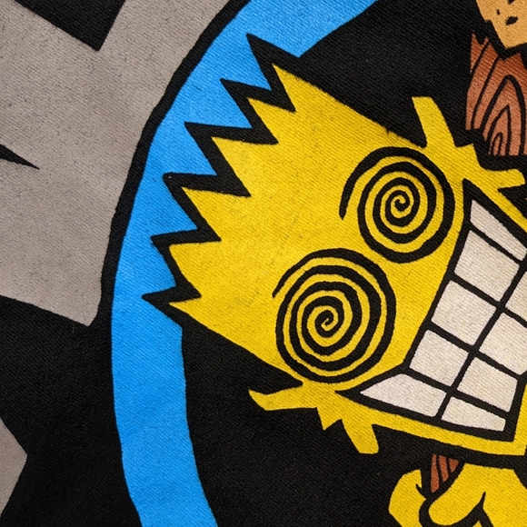 Punk Rock Band Shirt ALL Allroy Broken Bat adult 2XL XXL black Gildan Men's 90s - Picture 5 of 10